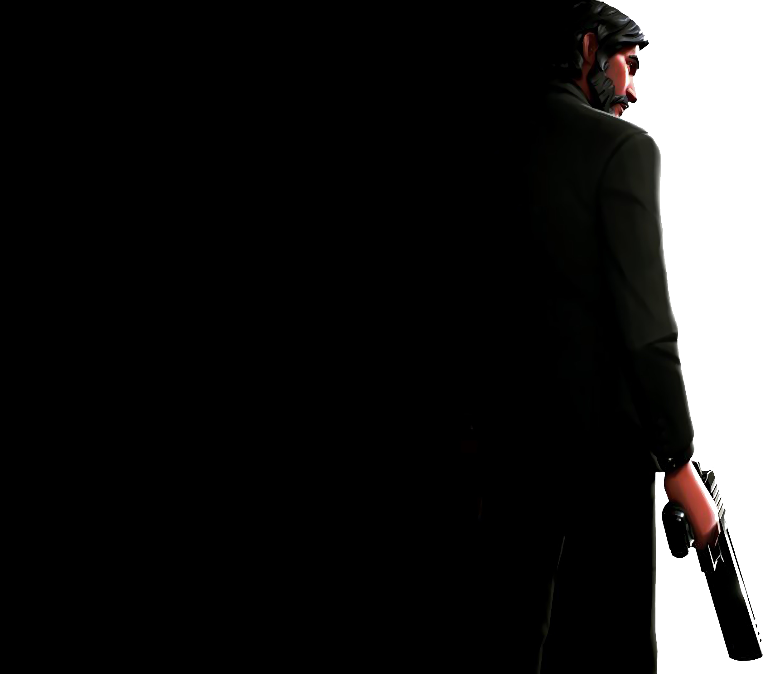 The Reaper Half Black Fornite Png Image - John Wick Fortnite (3840x2160), Png Download