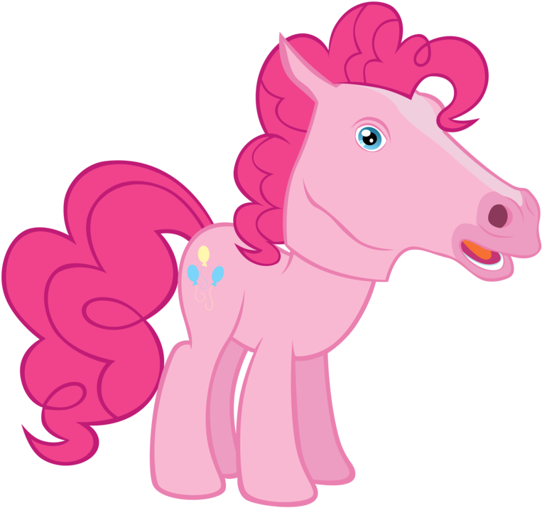 Dumb Horse Cliparts - Pinkie Pie Vector Png (900x769), Png Download
