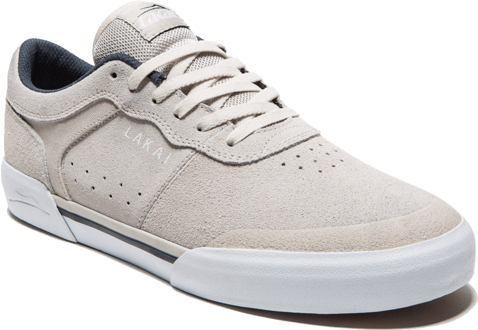 Staple White - Lakai Staple White Suede (1000x723), Png Download