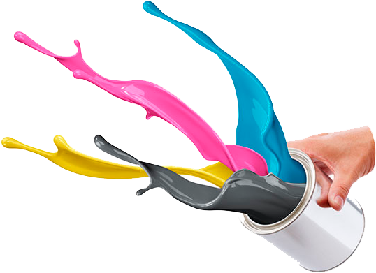 Accesorios Para Su Aplicación - Cmyk Colours (577x472), Png Download