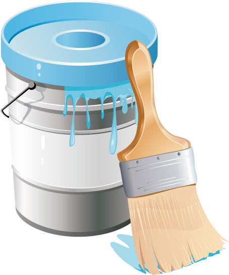 Pintura - Tarro De Pintura En Png (600x600), Png Download