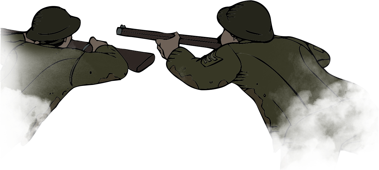 Ww1 Soldier Png - Ww1 Trench Png (1550x586), Png Download