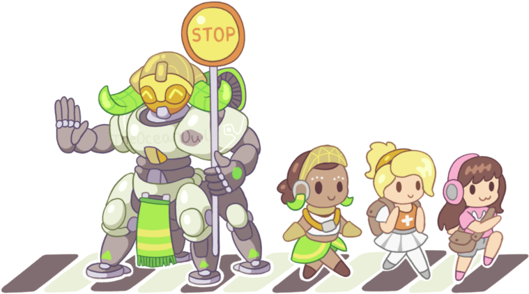 Oladele,mercy ,d - Overwatch Orisa Cute (811x461), Png Download