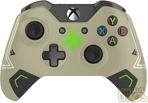 Authentic Microsoft Quality - Green Xbox One Controller (474x340), Png Download