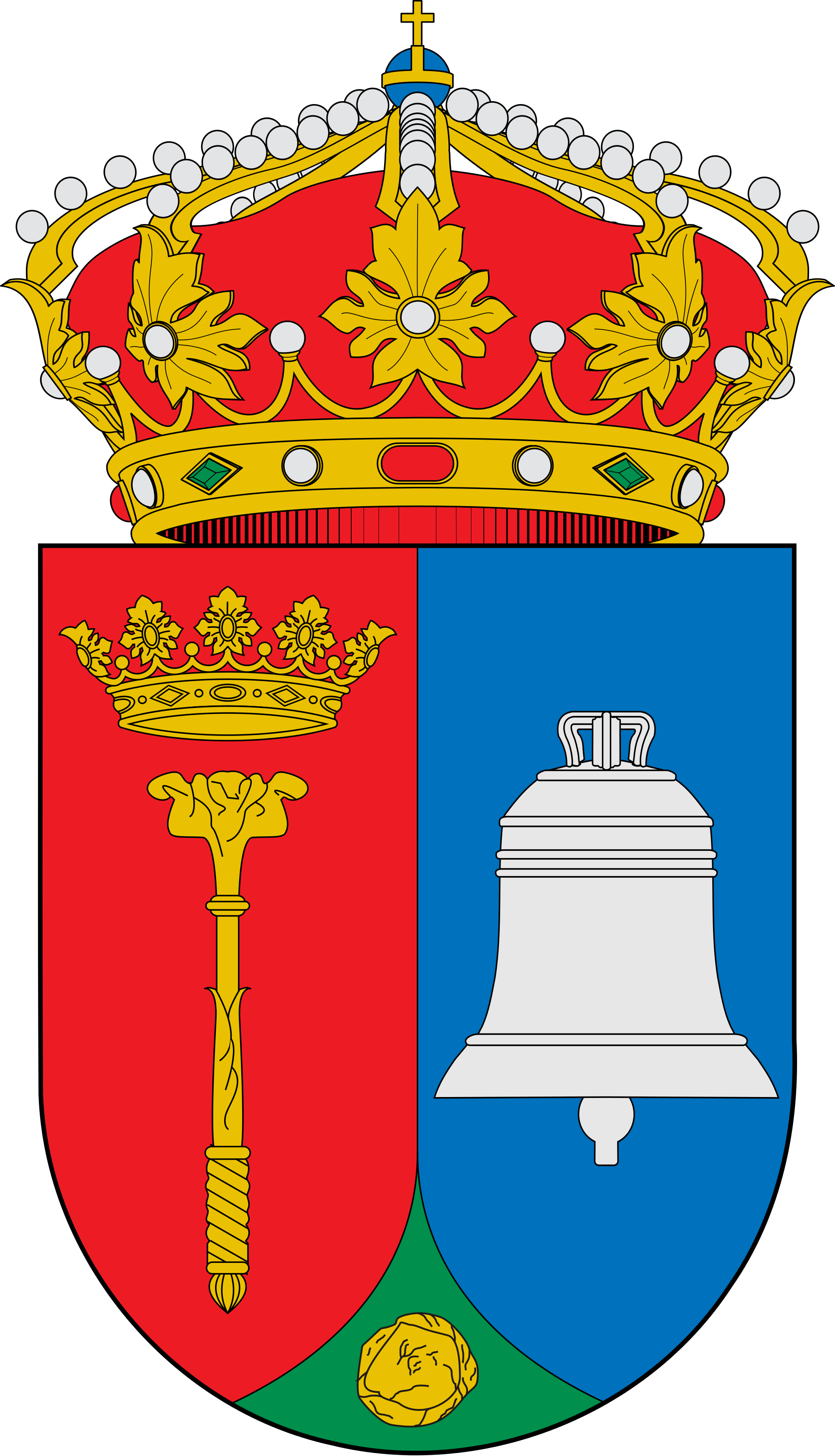 Open - Escudo Alcala Del Jucar (2000x3484), Png Download