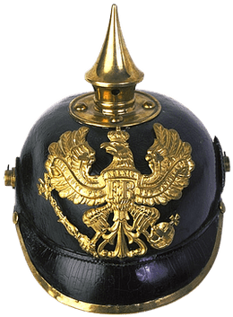 German Helmet - Old German Ww1 Helmet Transparent (400x400), Png Download