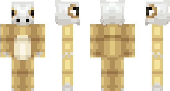 Minecraft Skin Cubone - Illustration (600x348), Png Download