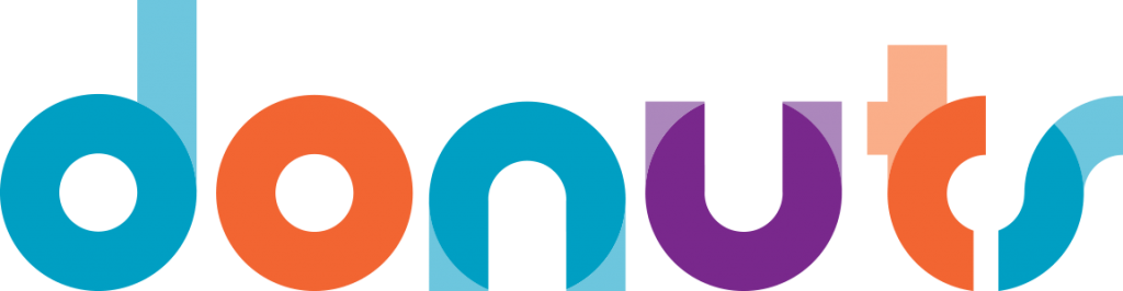 Clipart Donut Logo - Donuts Domain (1024x266), Png Download