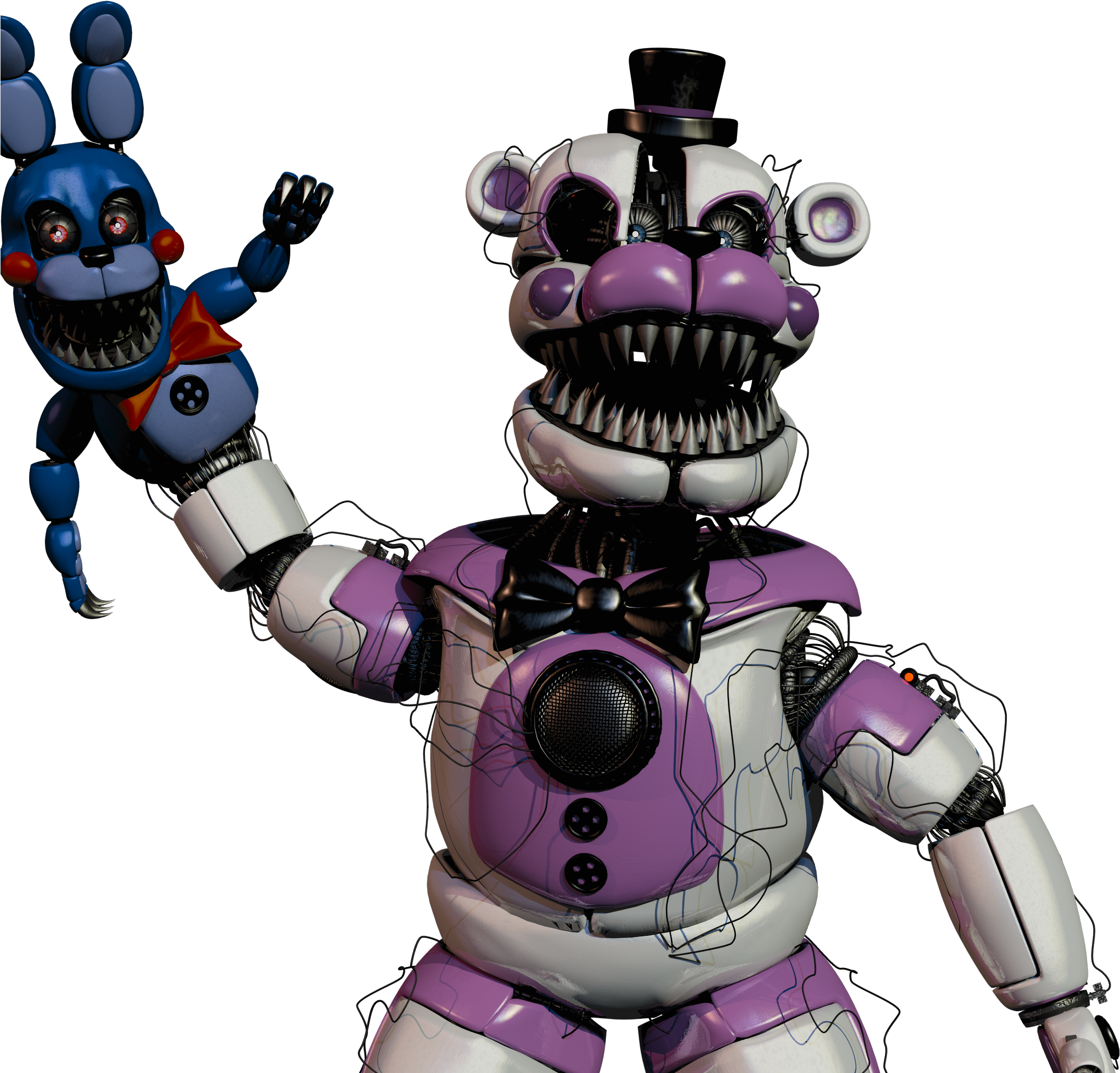 Nightmare Funtime Freddy (2143x2160), Png Download