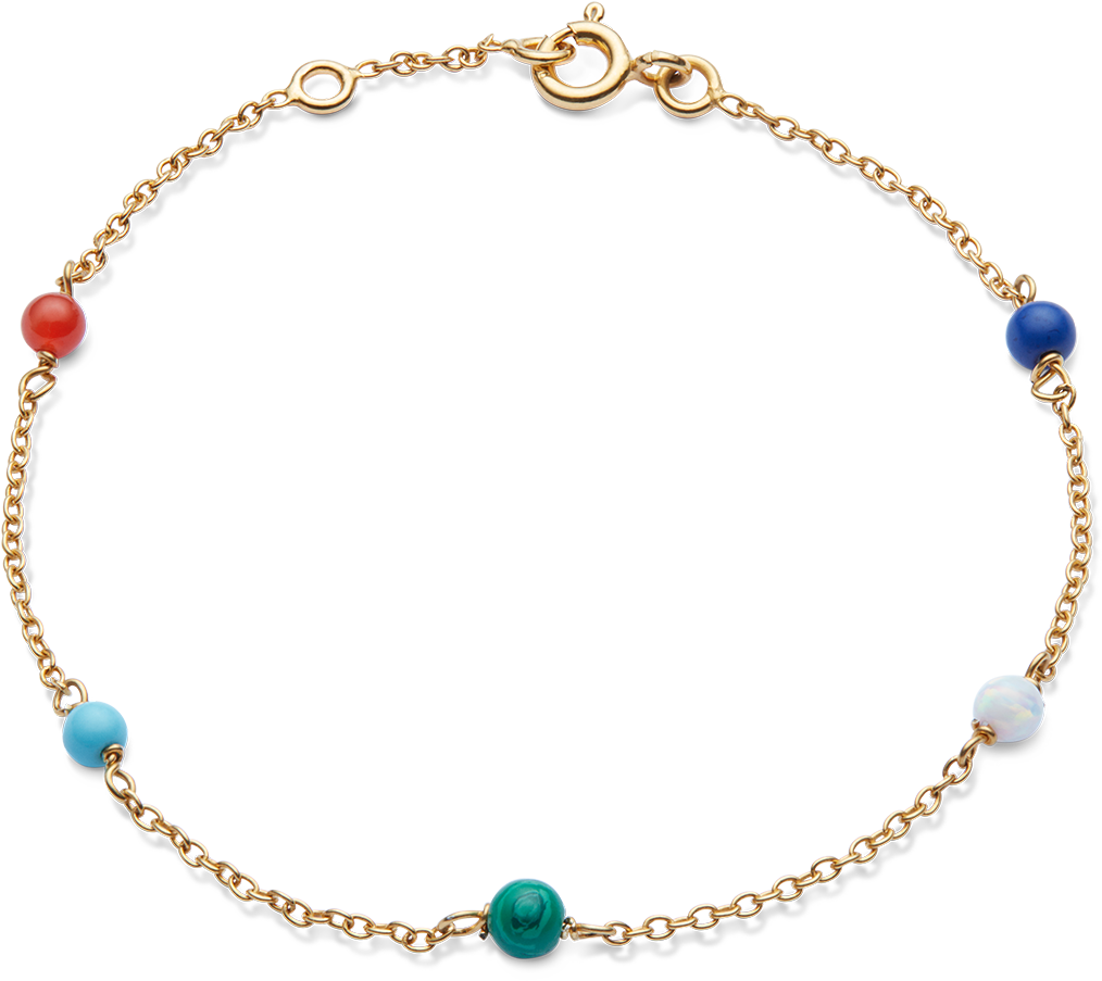 Guld Armbånd Med Sten (1024x1024), Png Download