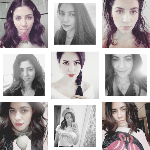 Marina And The Diamonds ↳ Selfies Of - Electra Heart (500x500), Png Download
