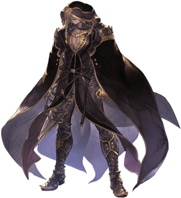 Hooded Figure Npc - Lucilius Granblue Fantasy (480x400), Png Download