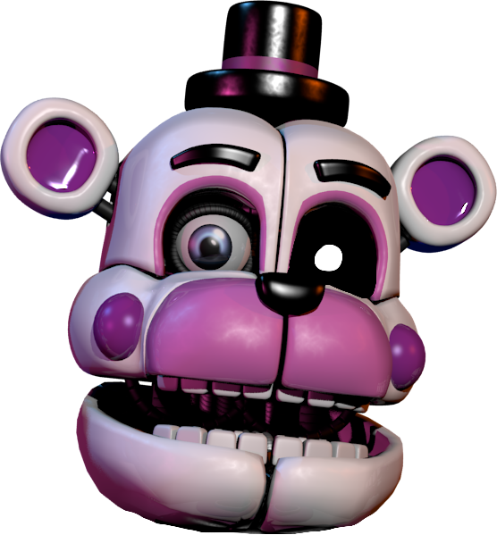 Funtime Freddy Head Fnaffreetoedit - Funtime Freddy Head (556x599), Png Download
