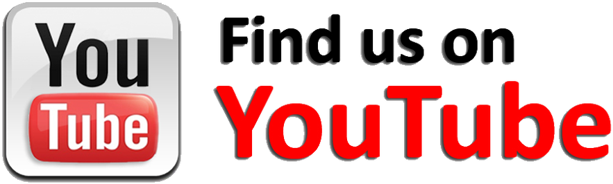 Find Us On Youtube Button (1100x330), Png Download