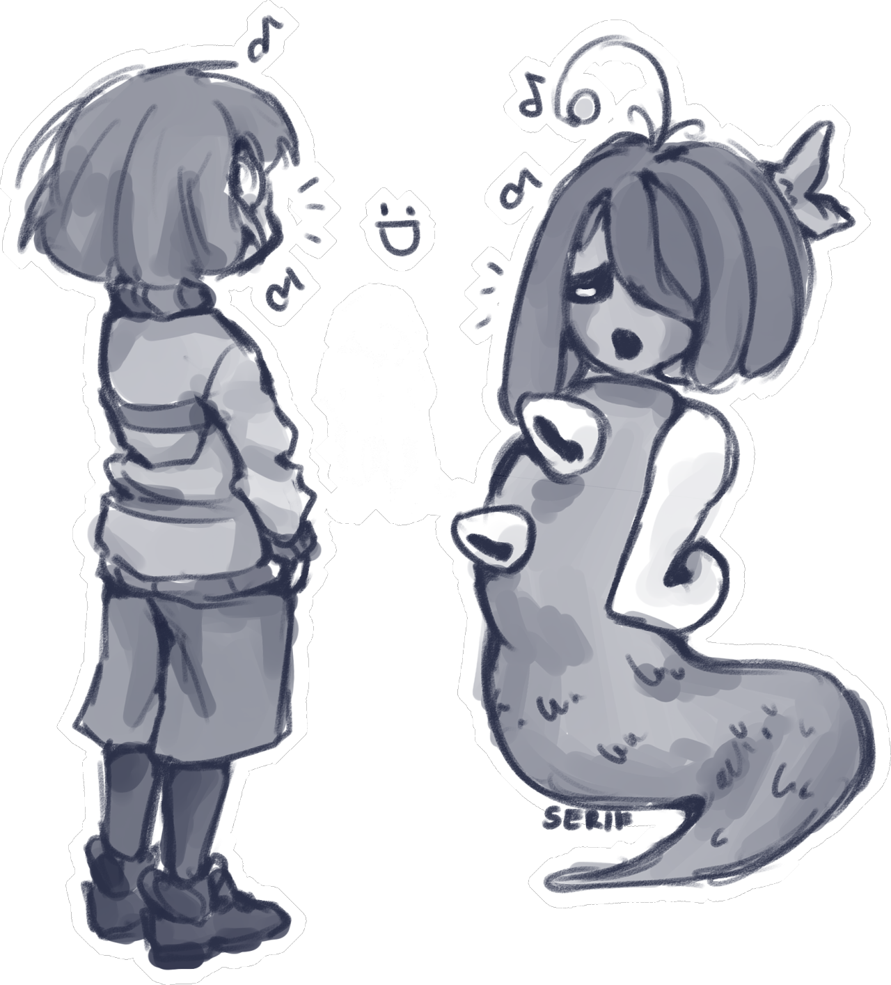 A Hooded Figure Watches The Commotion From Afar - Hooded Figure Watches The Commotion From Afar (500x552), Png Download