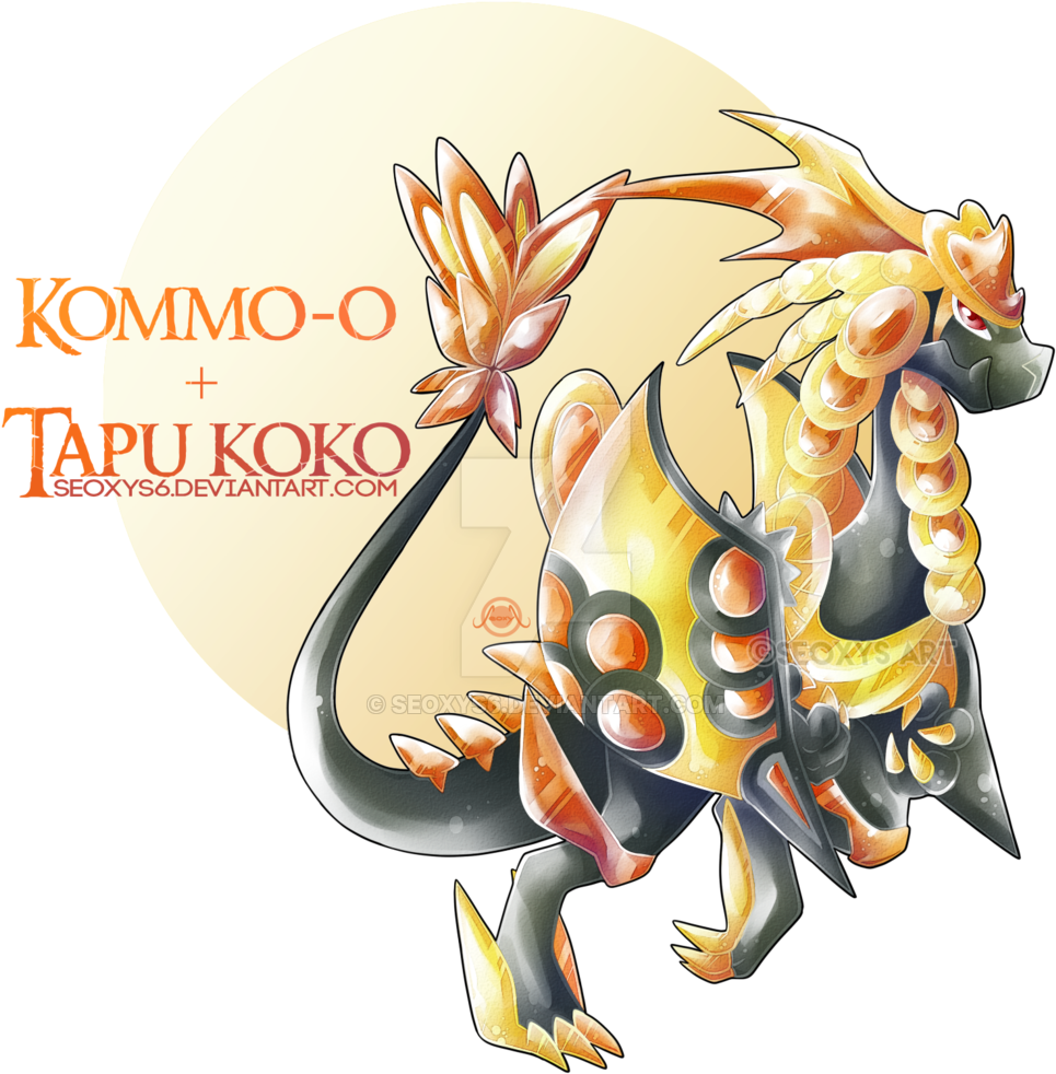 Kommo-o X Tapu Koko [speed Paint] By Seoxys6 - Kommo O Tapu Koko (1024x1050), Png Download