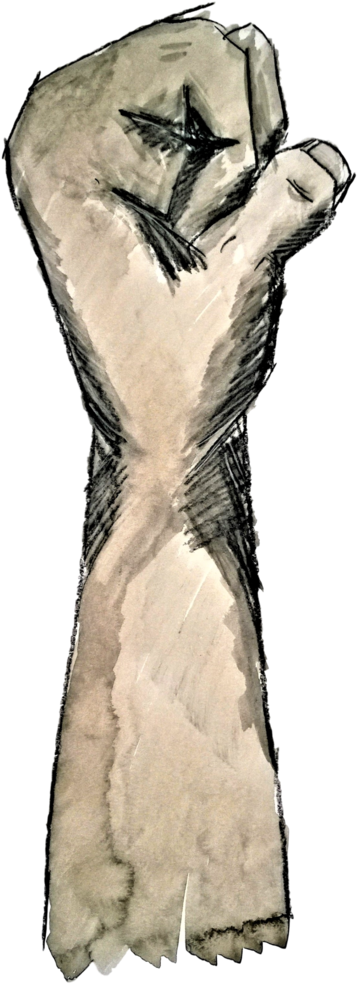 Resist Hoodee - Sketch (436x1023), Png Download