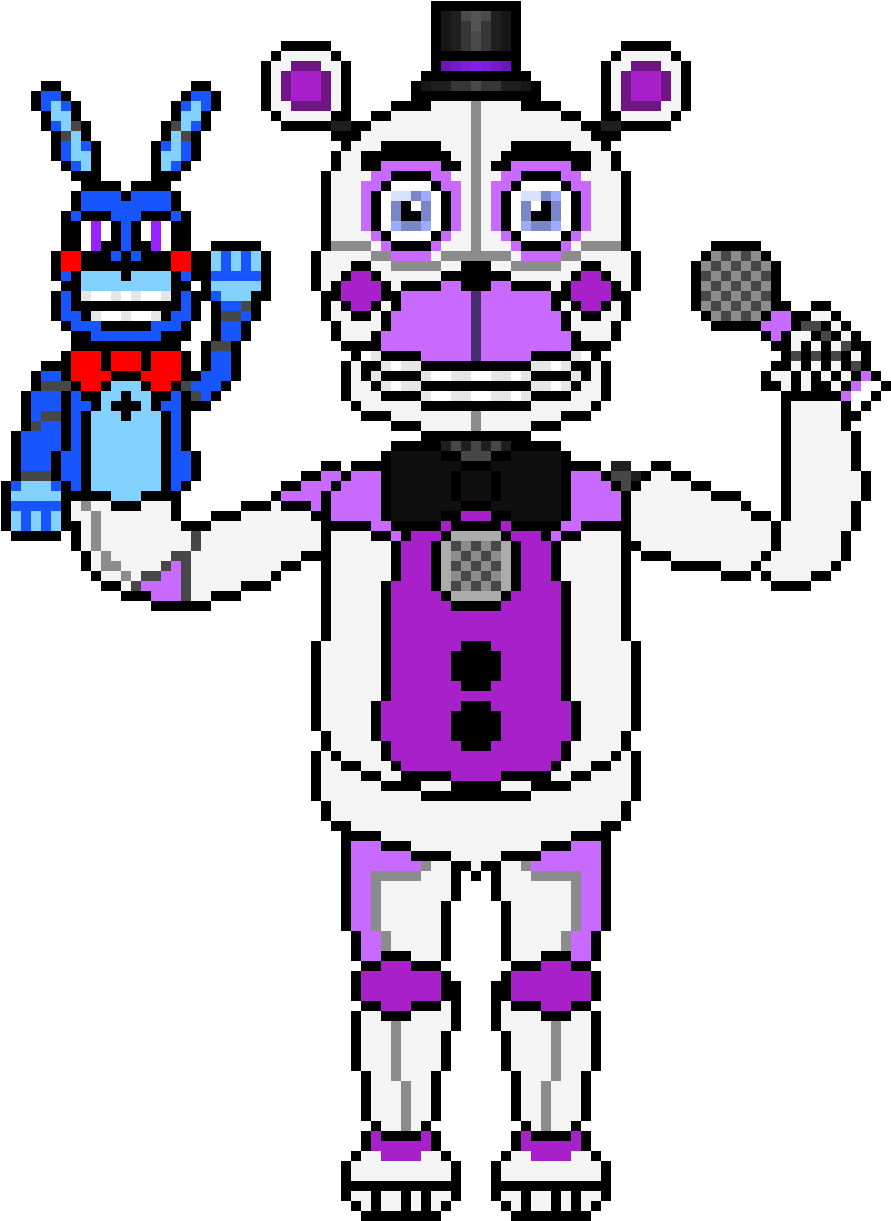 Funtime Freddy & Bon Bon - Five Nights At Freddy's (920x1250), Png Download