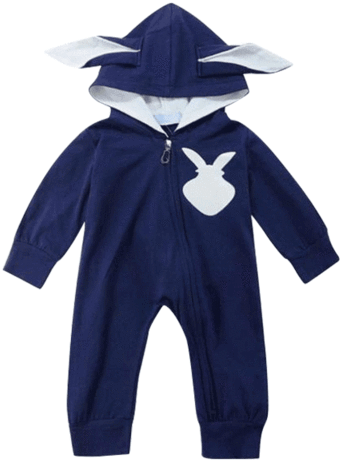 Petite Bello Romper 0-6 Months Bunny Ear Hooded Romper - Infant (480x480), Png Download