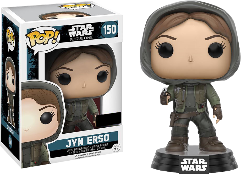 Star Wars Jyn Erso Hooded Funko Pop Vinyl Figure - Funko Pop Jyn Erso (920x664), Png Download