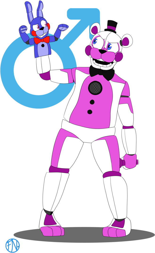 Funtime Freddy By Fnafnations - Fnafnations Funtime Freddy (734x1089), Png Download