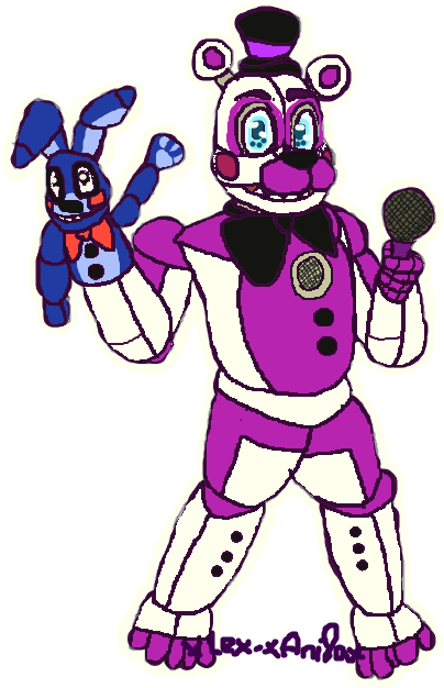 Funtime Freddy Anger Is Restless By Mala - Fnaf Sister Location Funtime Freddy Draw (505x714), Png Download
