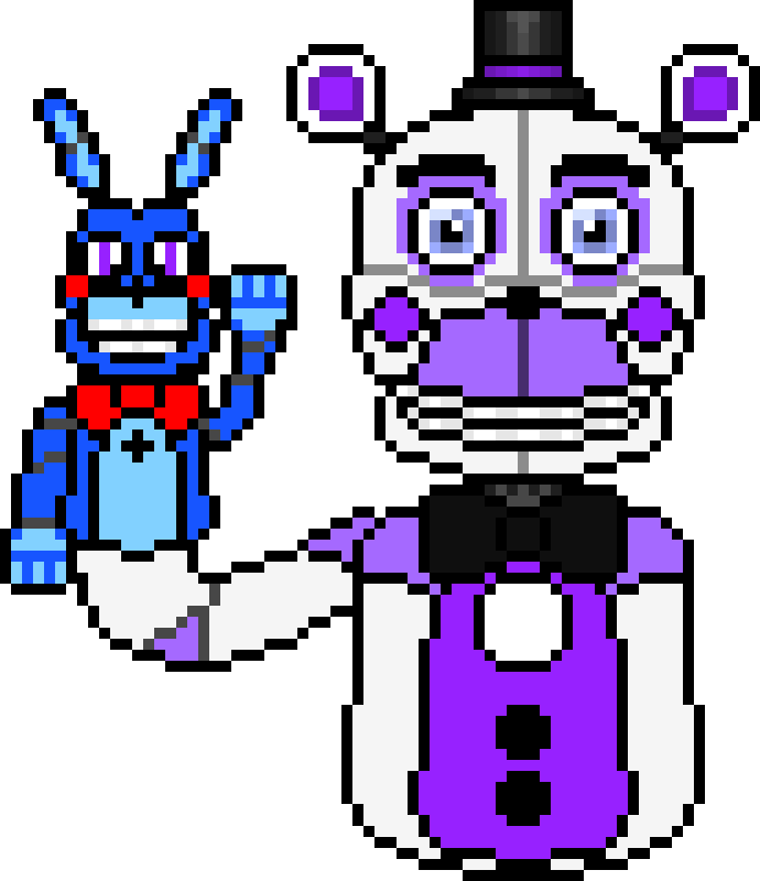 Funtime Freddy & Bon Bon - Five Nights At Freddy's (690x800), Png Download