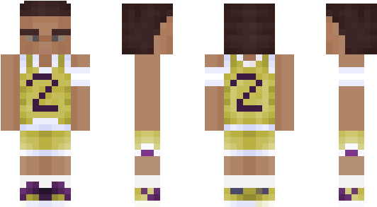 Minecraft Skin Lonzoball - Minecraft Skin Luiz1227 (600x348), Png Download