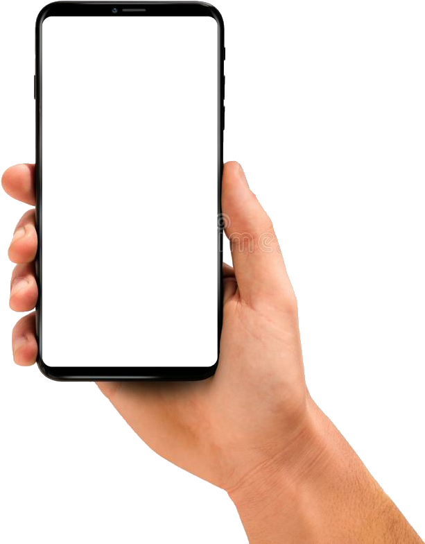 Report Abuse - Mobile Frame With Hand (633x814), Png Download