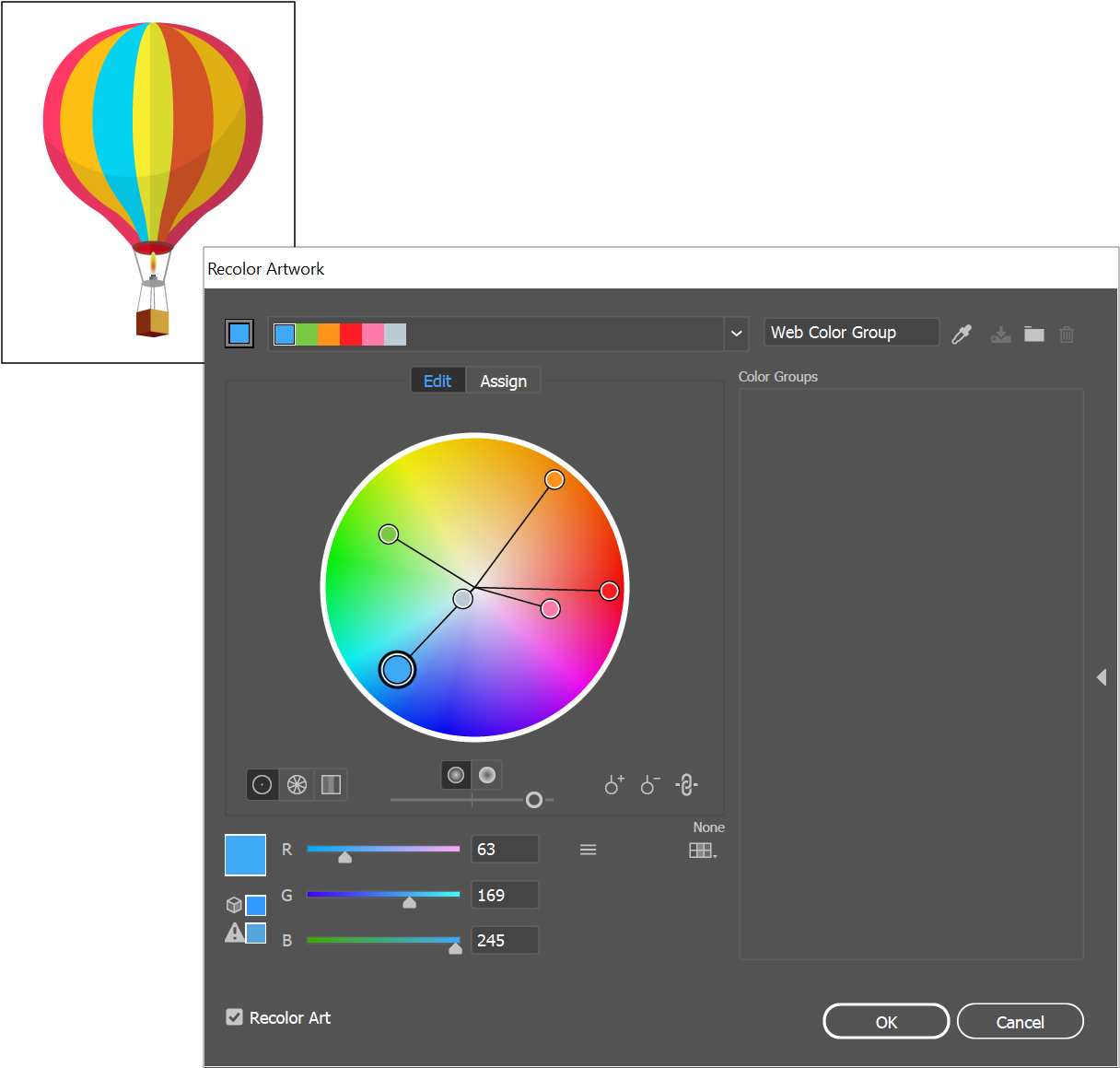 Edit Colors By Moving Color Markers On The Smooth Color - Illustrator Colors (1235x1180), Png Download