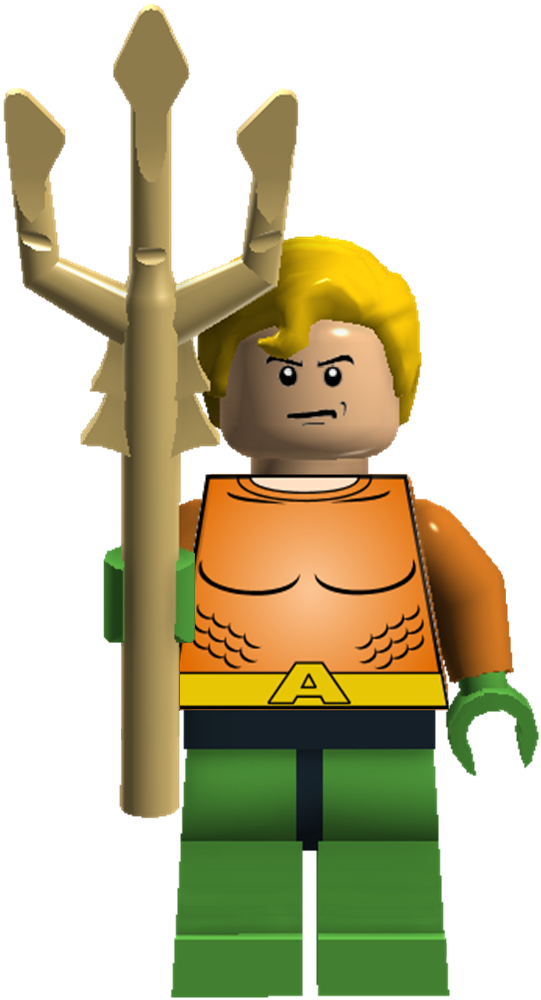 Image Cgcj Aquaman Png Brickipedia Fandom Powered - Aquaman The Movie 2018 Lego (541x1000), Png Download