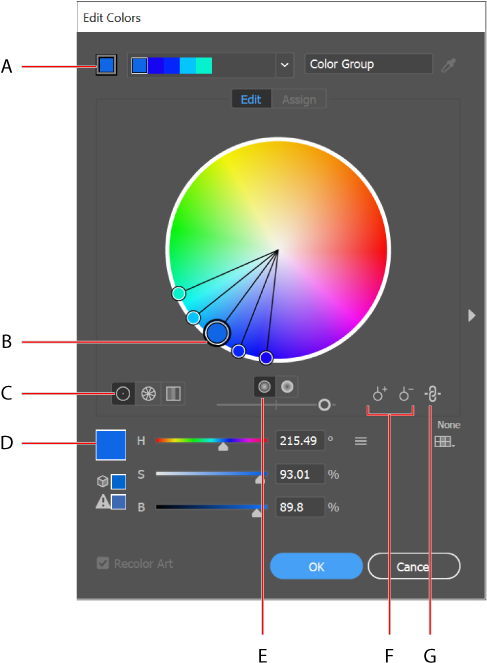 Base Color As It Appears In Harmony Rules Menu B - Color Wheel Illustrator (500x677), Png Download