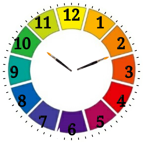 Color Wheel Clock - Commonwealth Meetings (480x480), Png Download