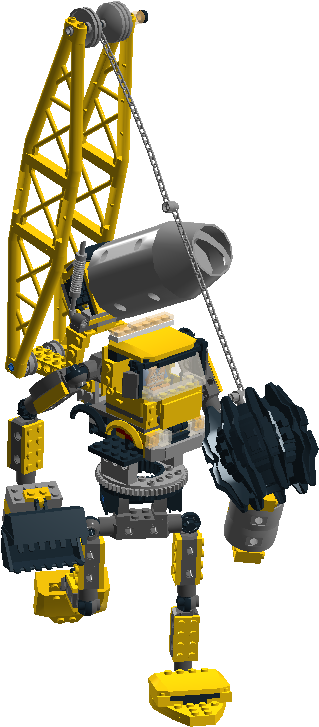 Dadaw's Construction Mech - Lego (1022x817), Png Download