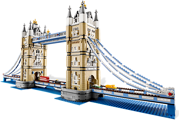 Lego Tower Bridge - Lego: Creator Expert: Tower Bridge (10214) (600x450), Png Download