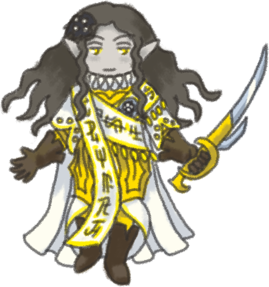 I Drew Saint Elenda - Elenda, The Dusk Rose (932x992), Png Download