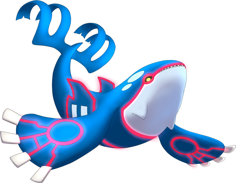 Shiny Mega Kyogre Pokédex - Pokemon Kyogre (800x620), Png Download