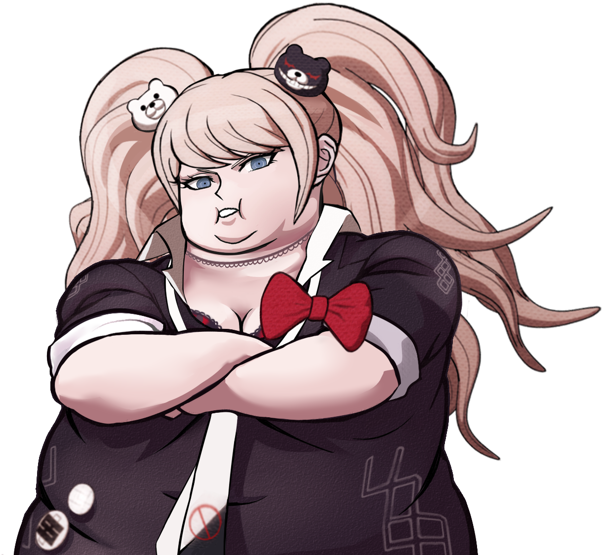 Twogami Dressed Up As Junko Enoshima - Twogami Dressed (1224x1152), Png Download