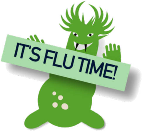 Flu Gremlin - Maryport Health Services (570x500), Png Download