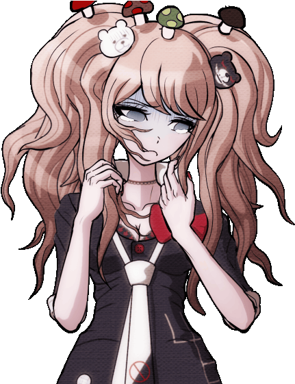 Dangan Ronpa Danganronpa Junko Enoshima Badass Monokuma - Junko Enoshima Sprites Sad (960x560), Png Download