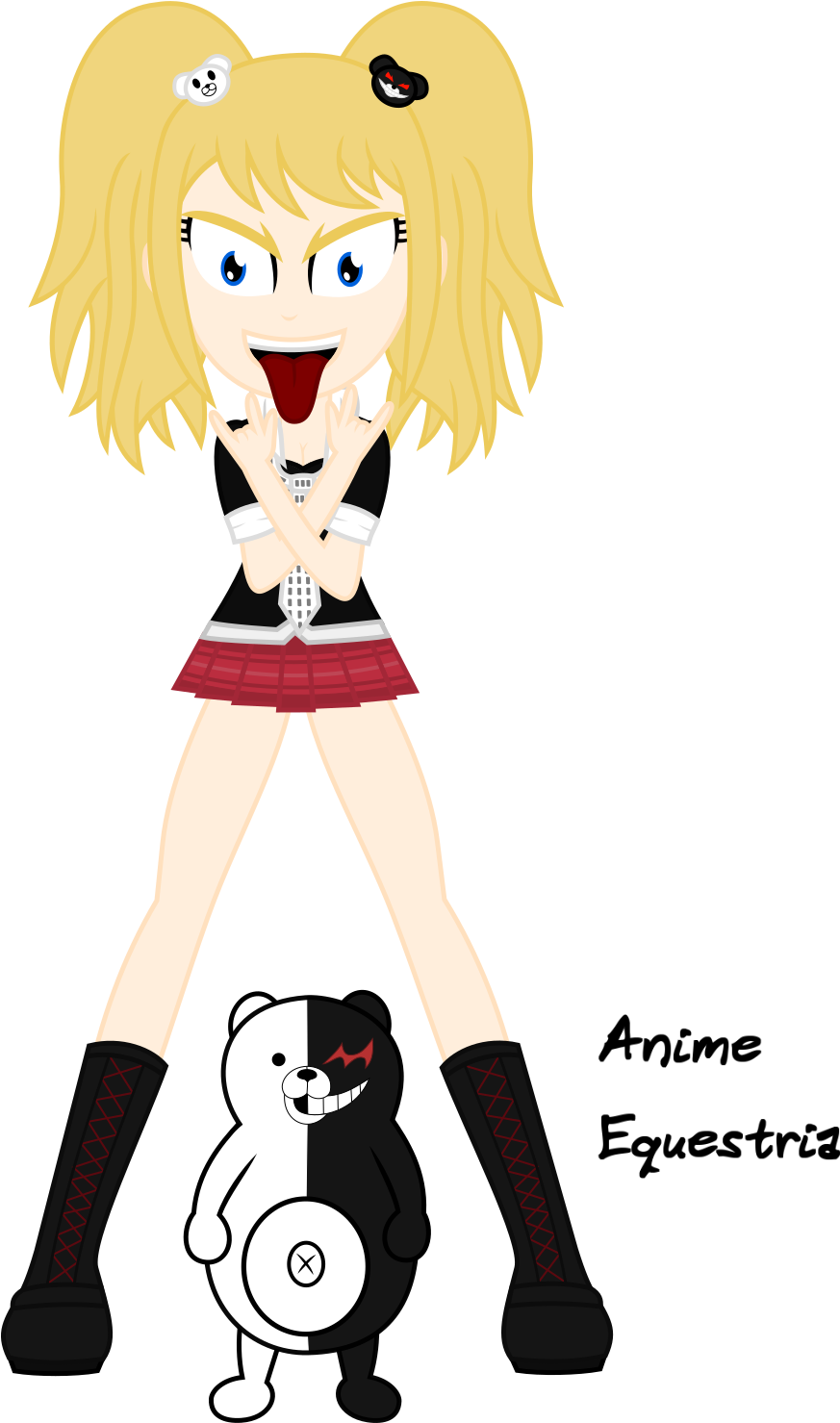 Anime Equestria, Boots, Clothes, Crossover, Danganronpa, - Mlp Danganronoa Equestria Gir S (899x1478), Png Download