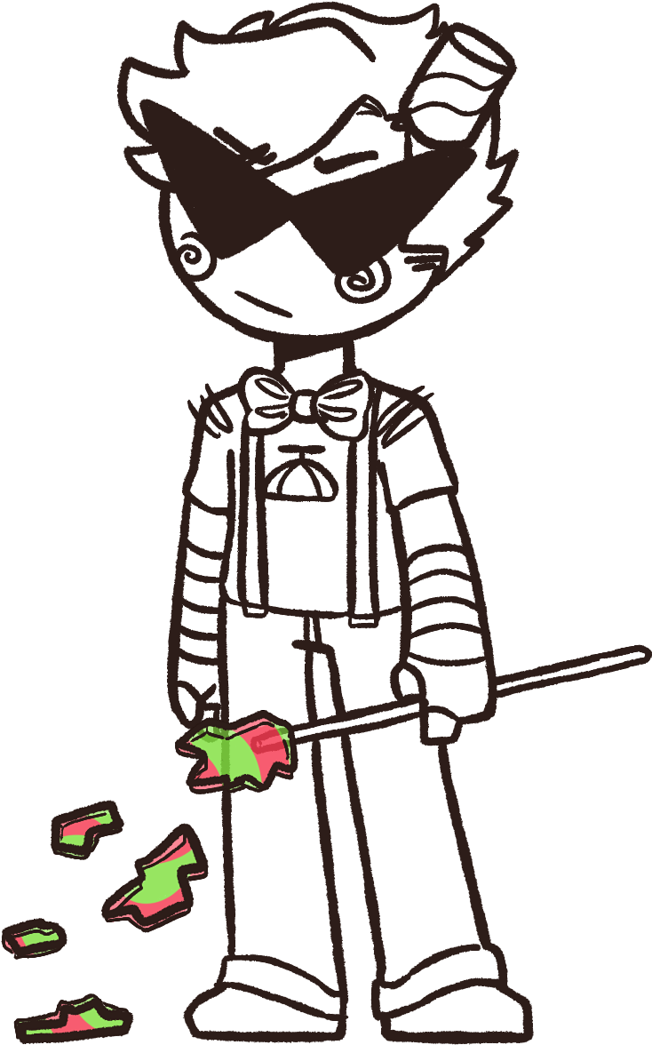 Sorry For The Colored Candy On Dirk's, I Merged The - Homestuck (1250x1370), Png Download