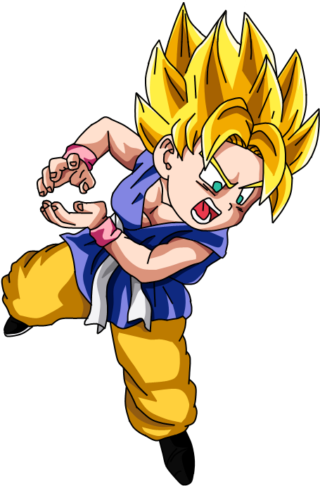 Dragon Ball Gt Goku Super Saiyan (509x700), Png Download