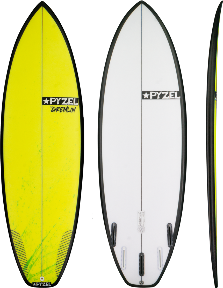 Gremlin Surfboard Model Picture - Pyzel Gremlin Surfboard (900x1200), Png Download