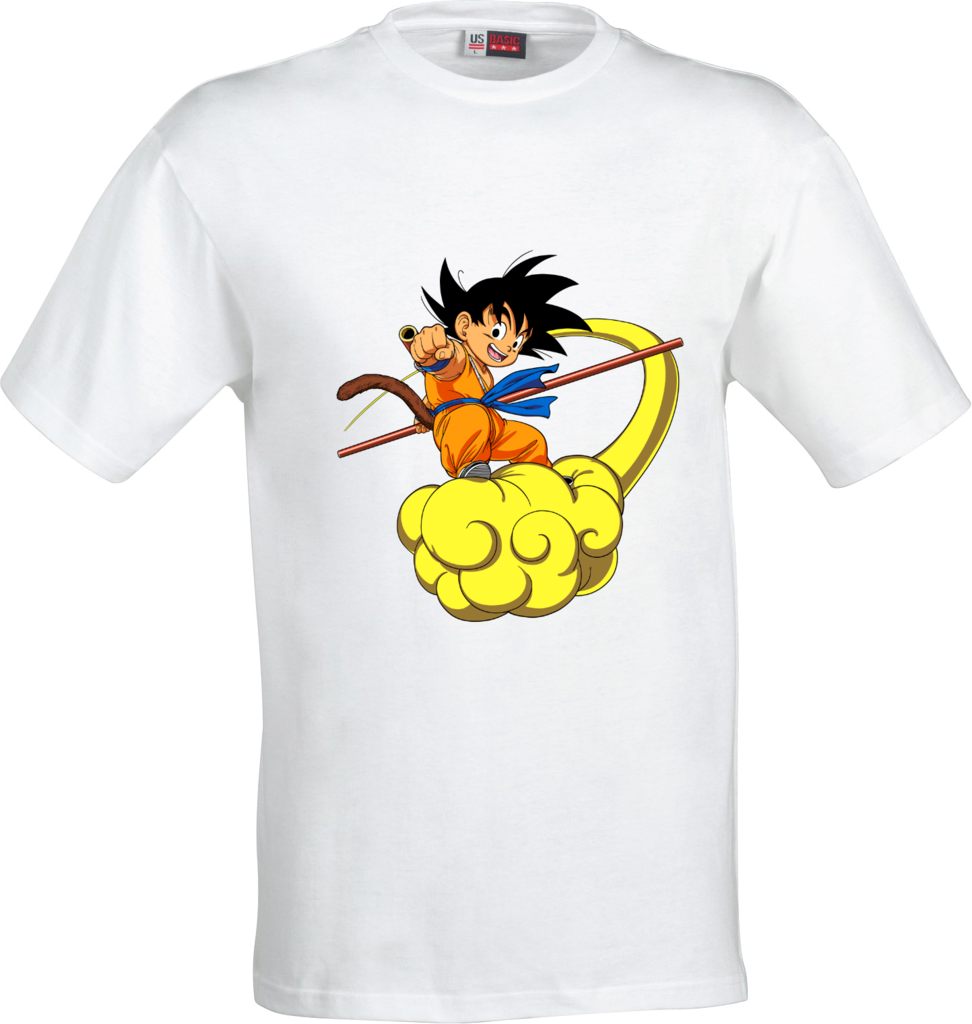 Kid Goku On Nimbus - Dragon Ball Png Goku (972x1024), Png Download