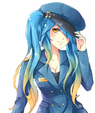 So Dj Sona Booty> Frostbite Irelia Booty - Police Sona League Of Legends (400x450), Png Download