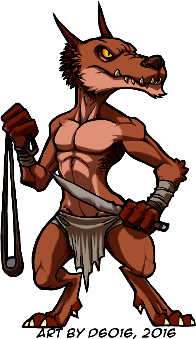 Buff Kobold - Fantasy (888x1200), Png Download