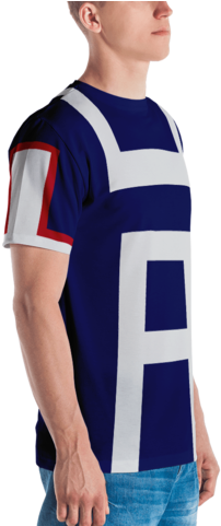 Midoriya Izuku Casual Cosplay Ua Uniform Jersey - Marine Corps American Flag Shirt - Us Flag Shirt - (480x480), Png Download
