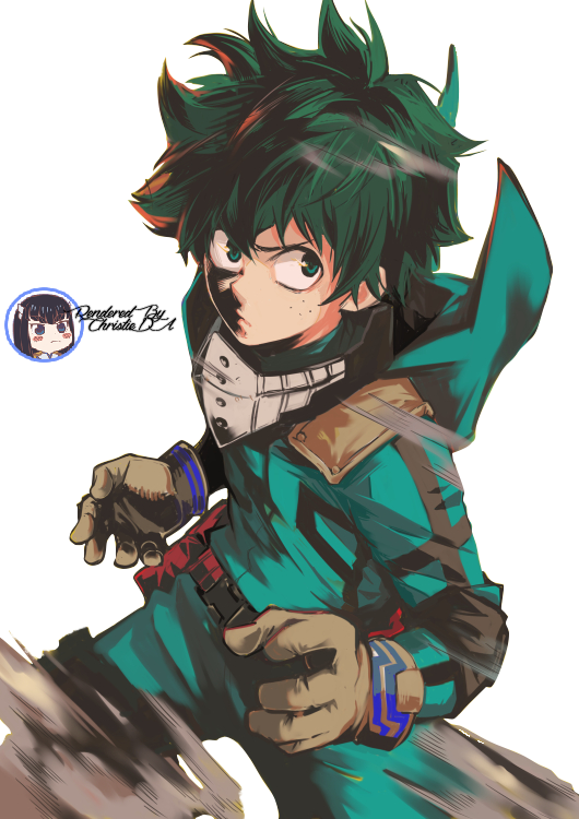 Midoriya Izuku Render By Christieda-dajv0z2 - Boku No Hero Academia Background (530x750), Png Download