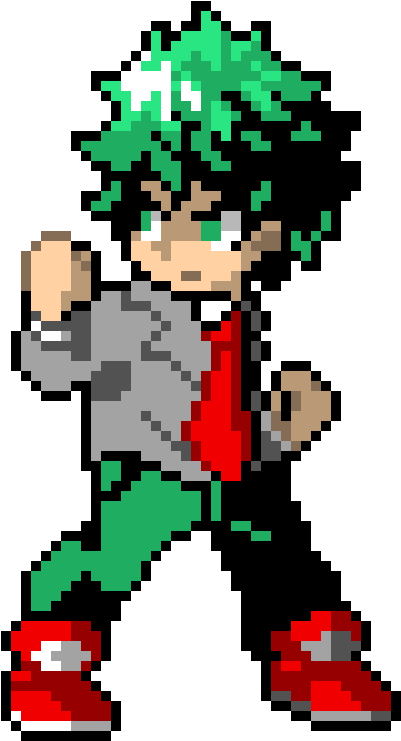 Izuku Midoriya - Izuku Midoriya Pixel Art (590x810), Png Download